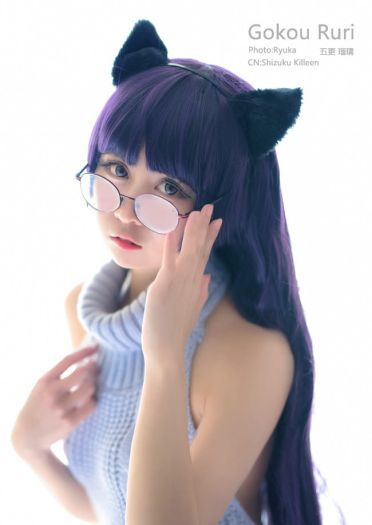 黑猫露背毛衣Ver. 超萌cosplay写真