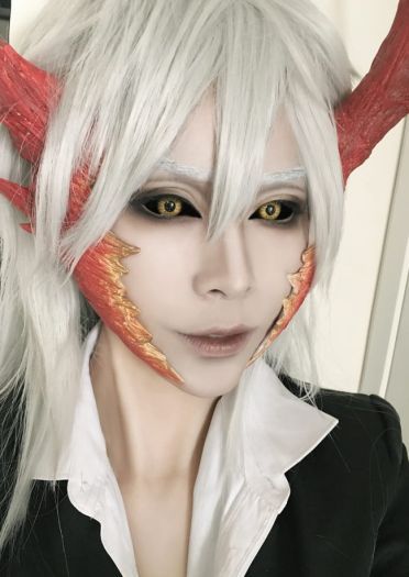 阴阳师茨木童子 COS妆面教程