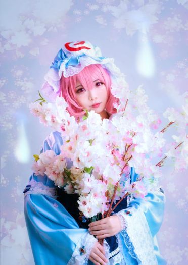 东方Project化蝶之梦 西行寺幽幽子COS