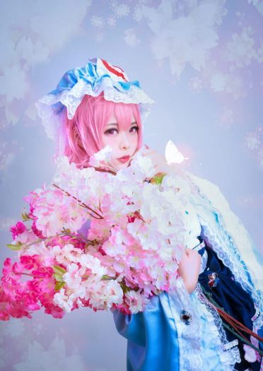 东方Project化蝶之梦 西行寺幽幽子COS