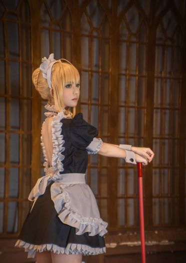 fate/stay night saber&远坂凛 女仆 cos