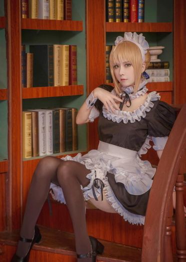 fate/stay night saber&远坂凛 女仆 cos