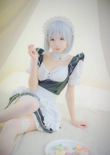 约会大作战 鸢一折纸 女仆装cosplay(1)