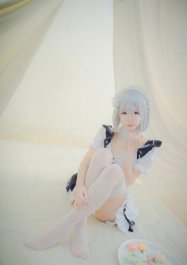约会大作战 鸢一折纸 女仆装cosplay(1)