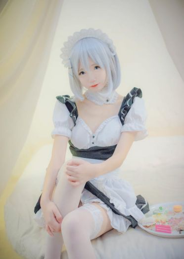 约会大作战 鸢一折纸 女仆装cosplay(1)