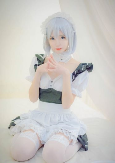 约会大作战 鸢一折纸 女仆装cosplay(1)