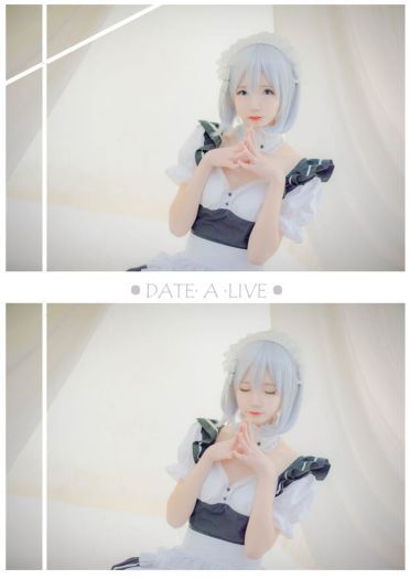 约会大作战 鸢一折纸 女仆装cosplay(1)