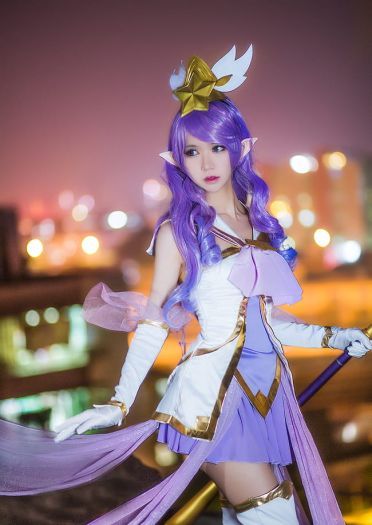 英雄联盟 魔法少女迦娜 超梦幻cosplay(1)