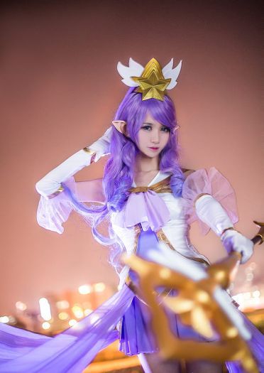 英雄联盟 魔法少女迦娜 超梦幻cosplay(1)