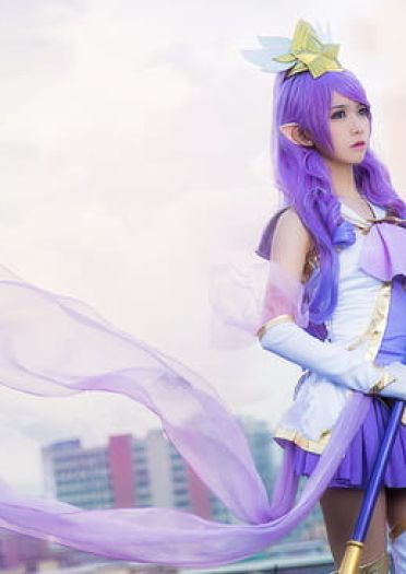 英雄联盟 魔法少女迦娜 超梦幻cosplay(1)