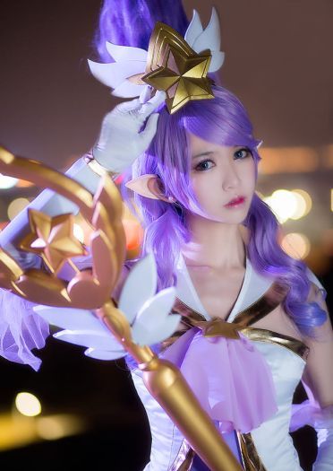 英雄联盟 魔法少女迦娜 超梦幻cosplay(1)