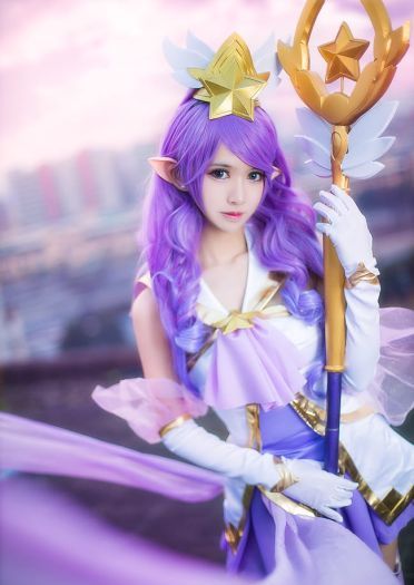 英雄联盟 魔法少女迦娜 超梦幻cosplay(1)
