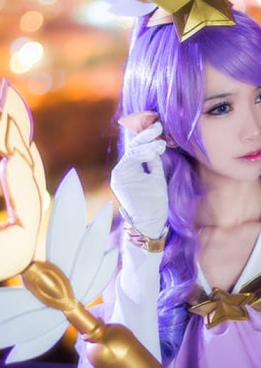 英雄联盟 魔法少女迦娜 超梦幻cosplay(1)