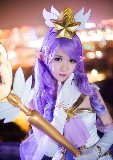 英雄联盟 魔法少女迦娜 超梦幻cosplay(1)
