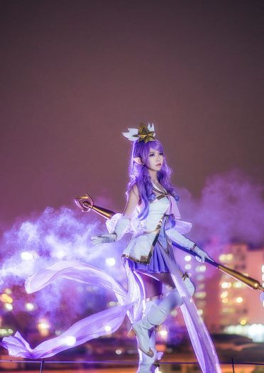 英雄联盟 魔法少女迦娜 超梦幻cosplay(1)