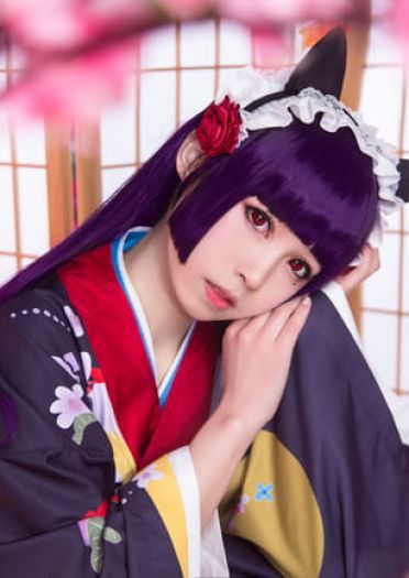 我的妹妹不可能那么可爱 黑猫和服 五更琉璃 cosplay(1)