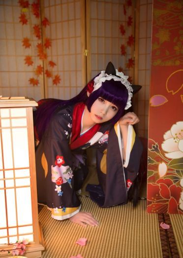 我的妹妹不可能那么可爱 黑猫和服 五更琉璃 cosplay(1)