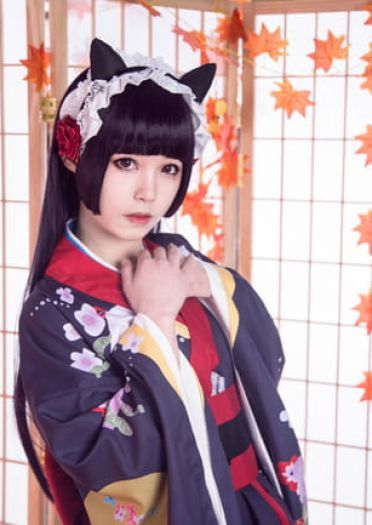 我的妹妹不可能那么可爱 黑猫和服 五更琉璃 cosplay(1)