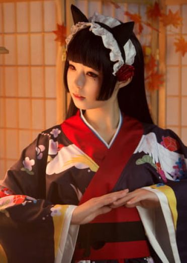 我的妹妹不可能那么可爱 黑猫和服 五更琉璃 cosplay(1)