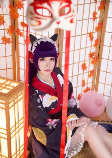 我的妹妹不可能那么可爱 黑猫和服 五更琉璃 cosplay(1)
