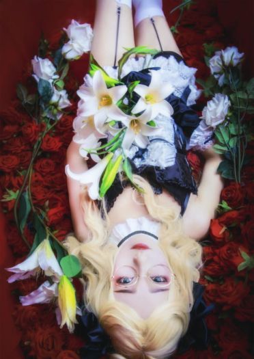 林之地带 眼镜娘白百合姬cosplay