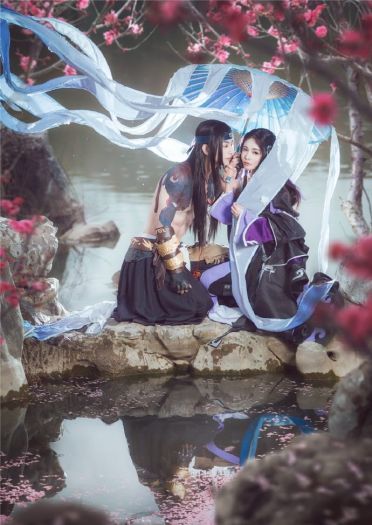 剑侠情缘网络版叁  瞿筱筱&秋宝 cosplay(1)