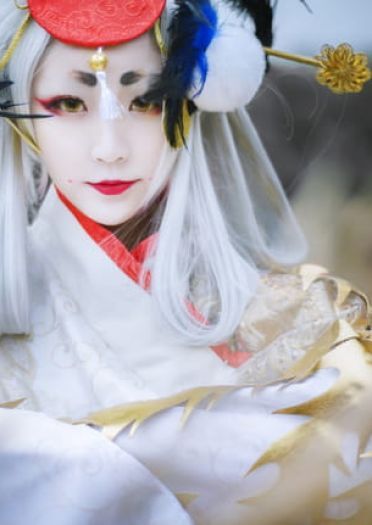 阴阳师姑获鸟 金銮鹤羽皮肤cos