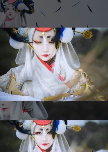 阴阳师姑获鸟 金銮鹤羽皮肤cos