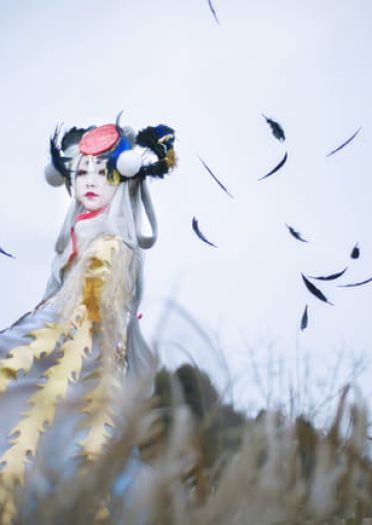 阴阳师姑获鸟 金銮鹤羽皮肤cos