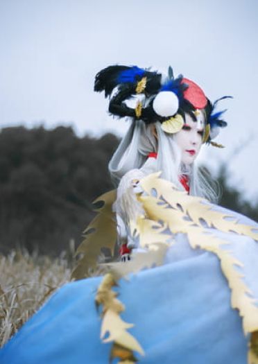 阴阳师姑获鸟 金銮鹤羽皮肤cos