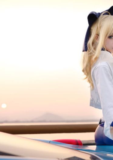 吾王和暴君 我选法拉利 fgo 尼禄&saber cosplay