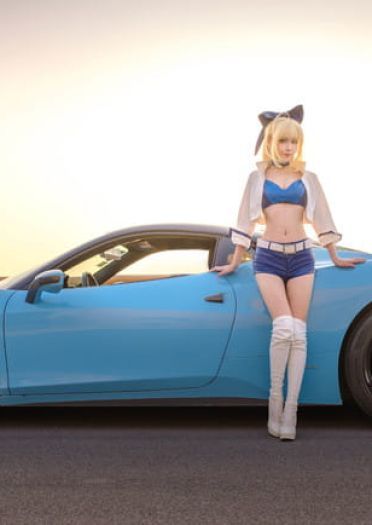 吾王和暴君 我选法拉利 fgo 尼禄&saber cosplay