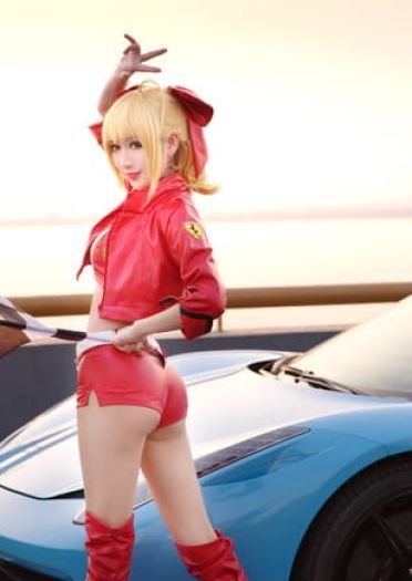 吾王和暴君 我选法拉利 fgo 尼禄&saber cosplay