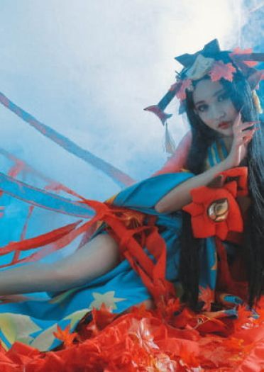 倾国倾城 网易手游阴阳师 红叶鬼女cosplay(1)