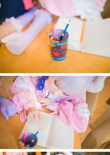 千夜未来&肉宅 小林家的龙女仆cos