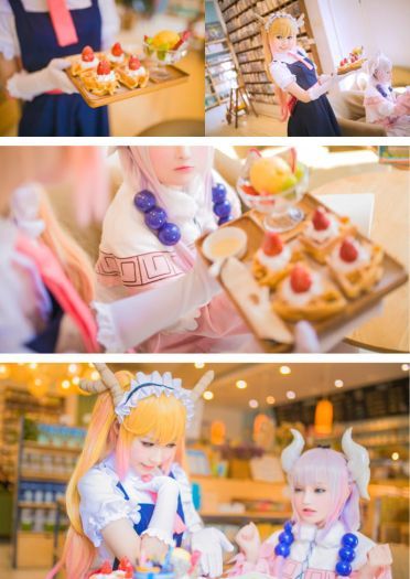 千夜未来&肉宅 小林家的龙女仆cos