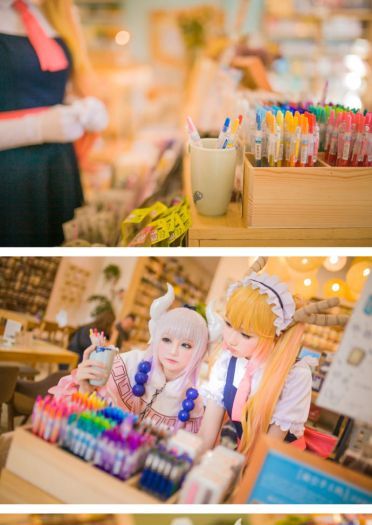 千夜未来&肉宅 小林家的龙女仆cos