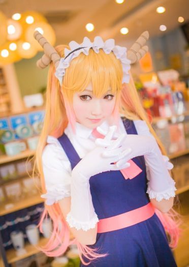 千夜未来&肉宅 小林家的龙女仆cos