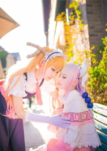 千夜未来&肉宅 小林家的龙女仆cos