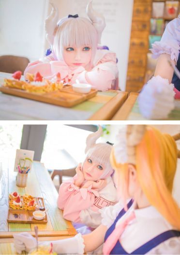 千夜未来&肉宅 小林家的龙女仆cos