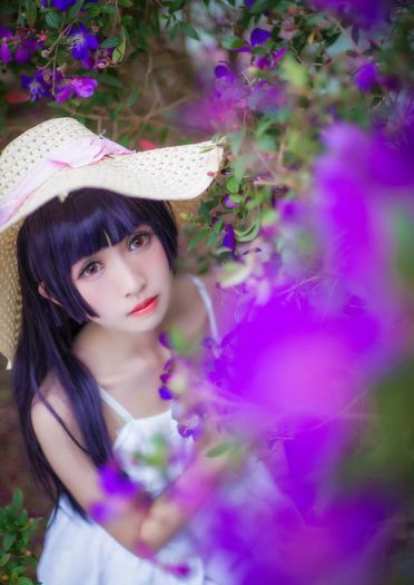 我的妹妹不可能那么可爱 五更琉璃黑猫白裙COS