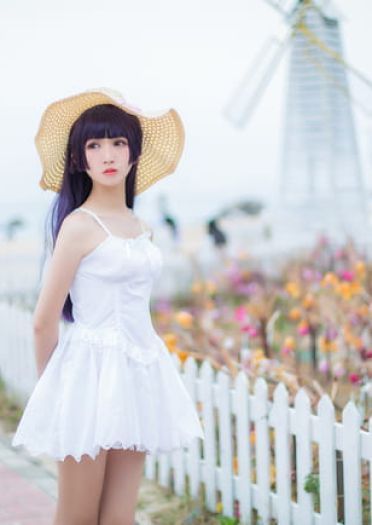 我的妹妹不可能那么可爱 五更琉璃黑猫白裙COS