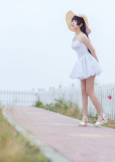 我的妹妹不可能那么可爱 五更琉璃黑猫白裙COS