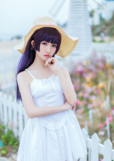 我的妹妹不可能那么可爱 五更琉璃黑猫白裙COS