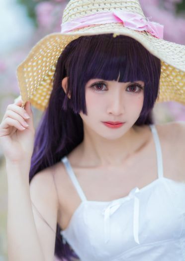 我的妹妹不可能那么可爱 五更琉璃黑猫白裙COS