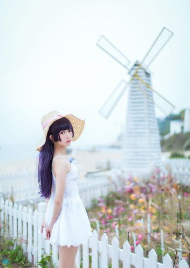 我的妹妹不可能那么可爱 五更琉璃黑猫白裙COS