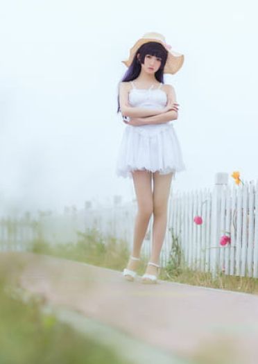 我的妹妹不可能那么可爱 五更琉璃黑猫白裙COS