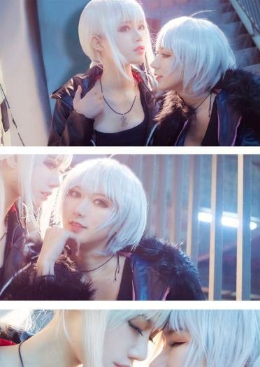 英法黑恶势力登场 黑saber&黑贞德 cosplay