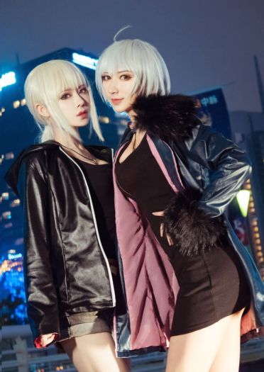 英法黑恶势力登场 黑saber&黑贞德 cosplay