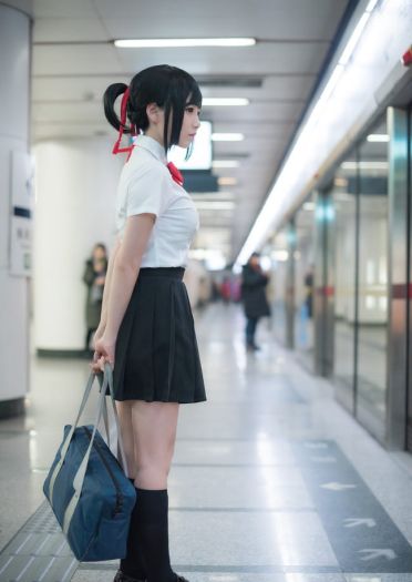 你的名字 宫水三叶&立花泷 cosplay(1)